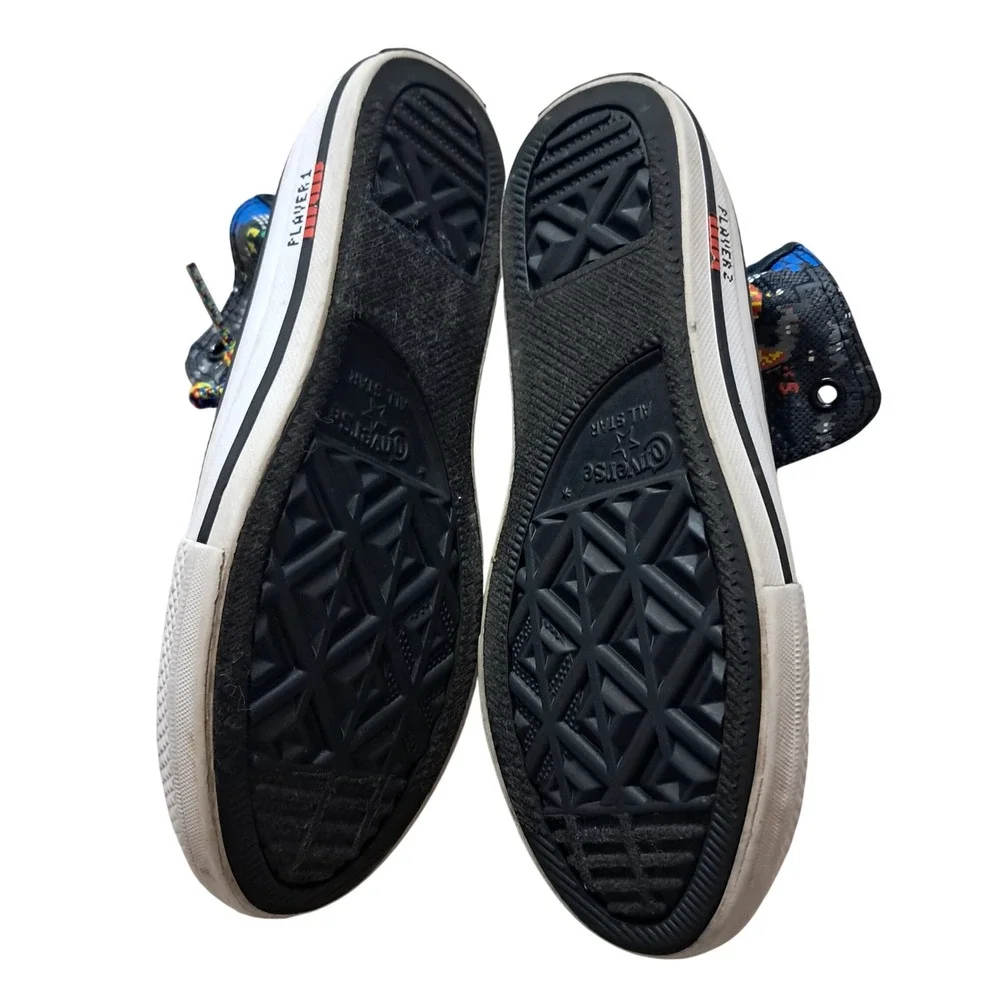 Converse Gamer High Top Sneakers Kids Boys 13 Black Chuck Taylor Retro Gaming